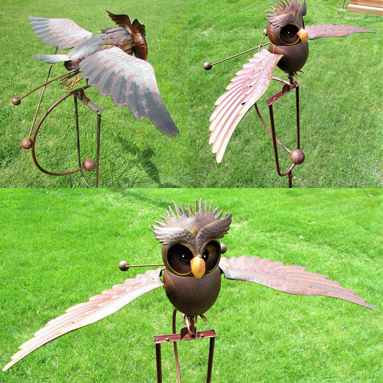 Owl Eagle Outdoor Garden Art Decoration