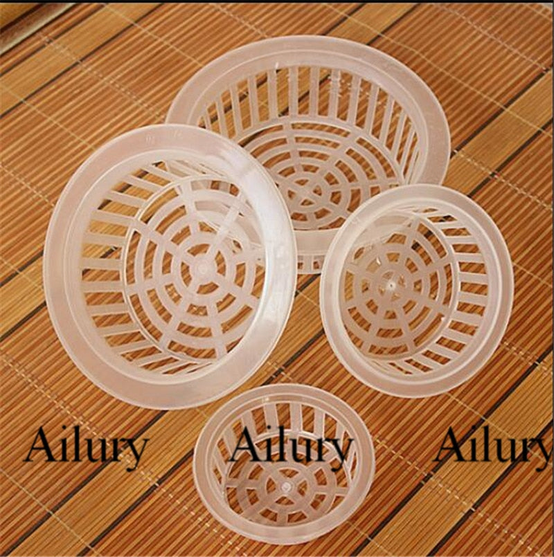 PP Hydroponics Plants Dedicated Solid Root Colonization Basket Vase,Soilless Cultivation Cup Water Garden Aquarium Container