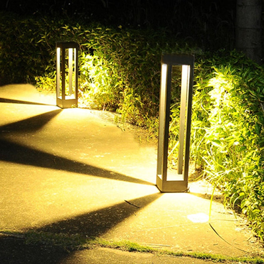Thrisdar Outdoor Waterproof Lawn Lamp Modern Simple Garden Landscape Pillar light Pathway landscape Villa Garden Bollard Light