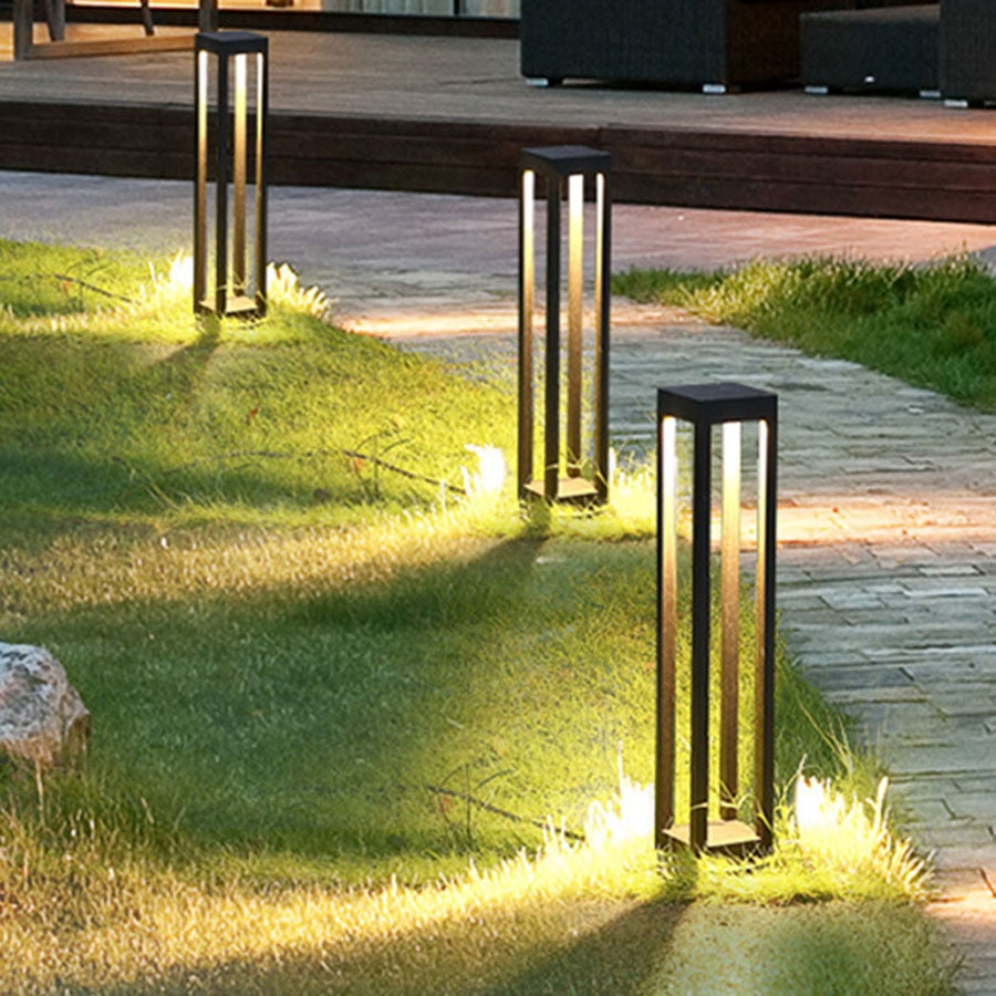 Thrisdar Outdoor Waterproof Lawn Lamp Modern Simple Garden Landscape Pillar light Pathway landscape Villa Garden Bollard Light