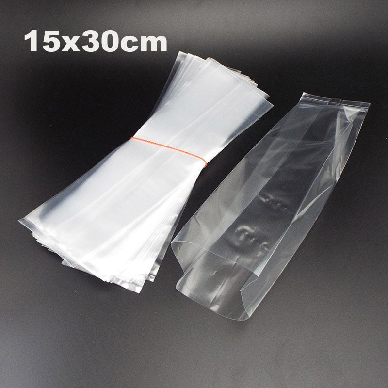 PVC Mushroom Spawn Grow Bag growing Planting pots ring cultivation planter Substrate High Temp Pre Sealable Garden Planter Tools