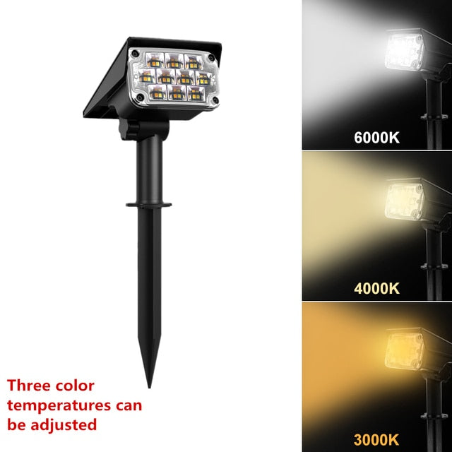 T-SUNRISE  1-4pcs 20LED Solar Garden Light IP65 Waterproof Auto ON/OFF Outdoor Solar Lights Solar Landscape Spotlights Lamps