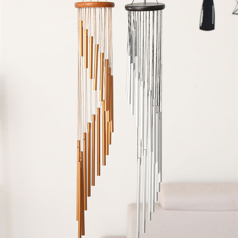 Pine Rotating 18 Tube Chime Hanging Ornaments For Decoration