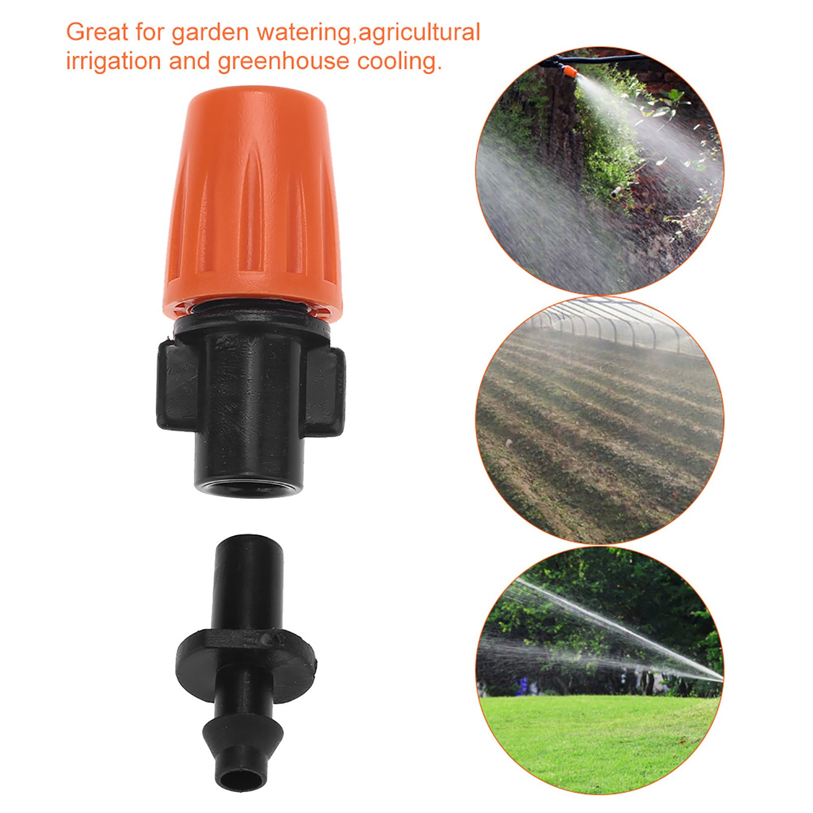 50pcs/set Adjustable Garden Drip Irrigation Misting Nozzles Micro Flowing Sprinkler Head Atomizer