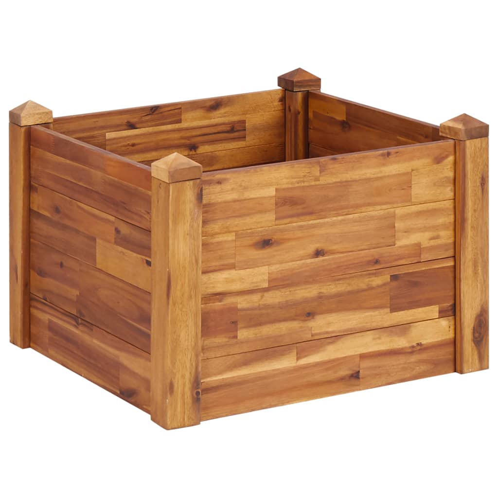 vidaXL Planter Flower Plant Box for Outdoor Patio Garden Solid Wood Acacia