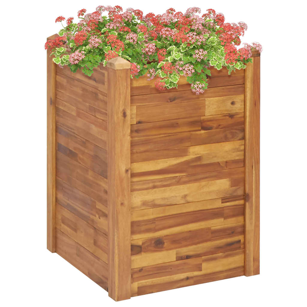 vidaXL Planter Flower Plant Box for Outdoor Patio Garden Solid Wood Acacia