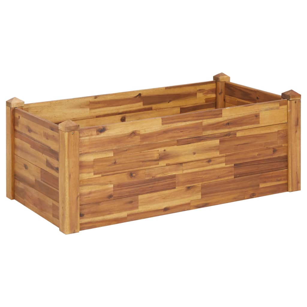 vidaXL Planter Flower Plant Box for Outdoor Patio Garden Solid Wood Acacia