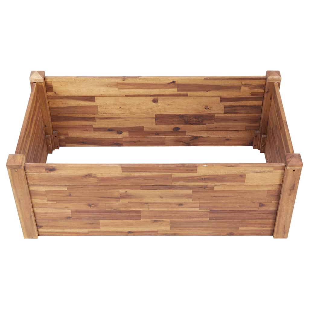 vidaXL Planter Flower Plant Box for Outdoor Patio Garden Solid Wood Acacia