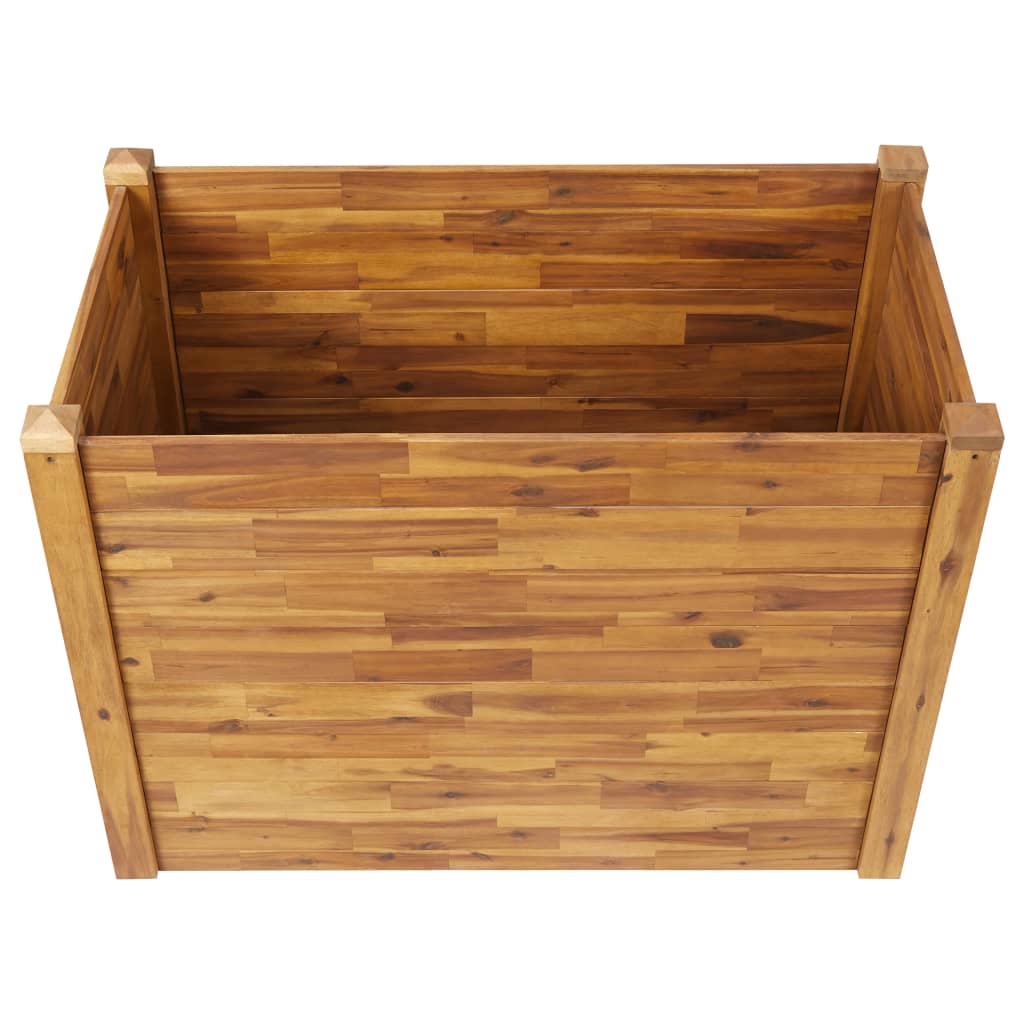 vidaXL Planter Flower Plant Box for Outdoor Patio Garden Solid Wood Acacia