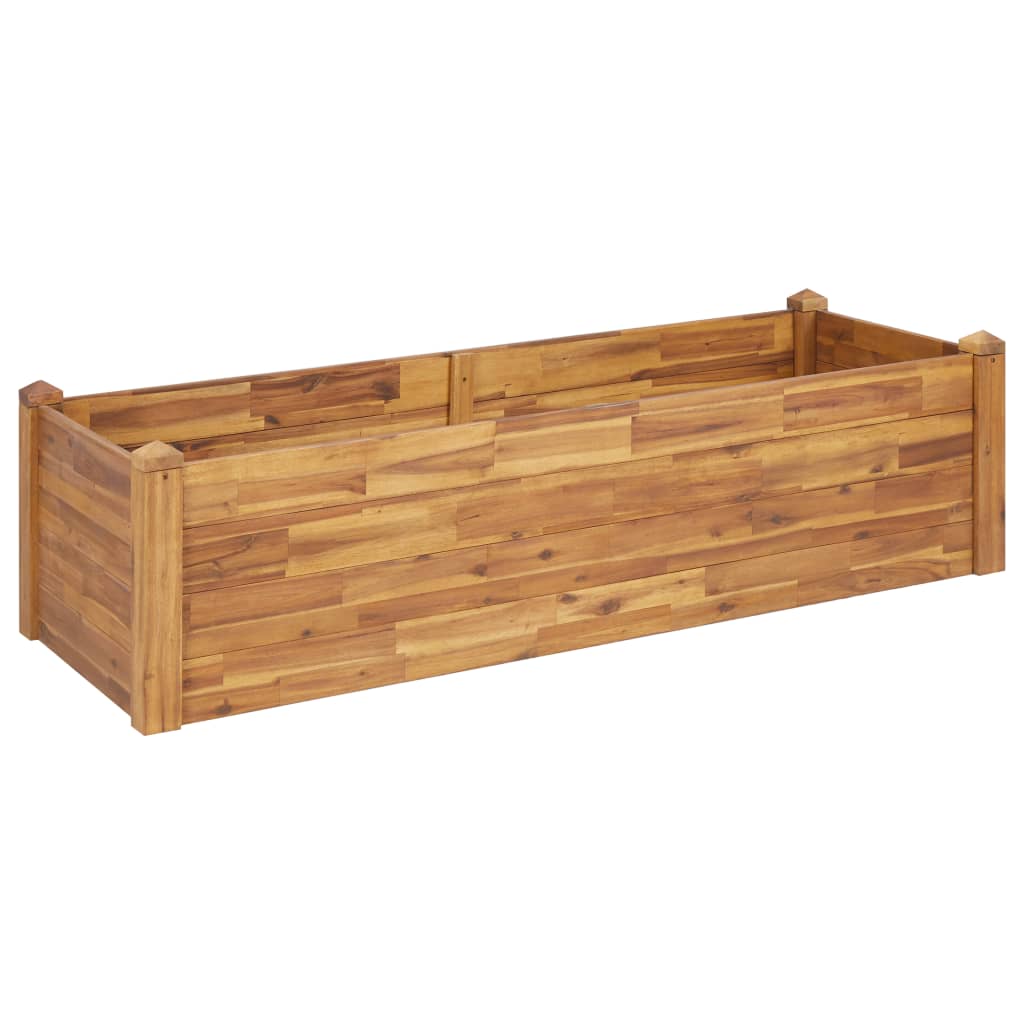 vidaXL Planter Flower Plant Box for Outdoor Patio Garden Solid Wood Acacia