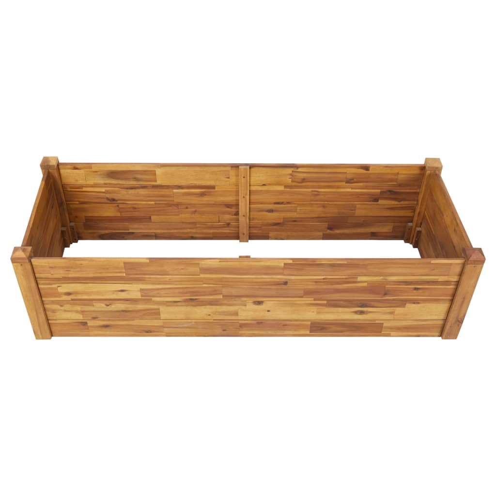 vidaXL Planter Flower Plant Box for Outdoor Patio Garden Solid Wood Acacia