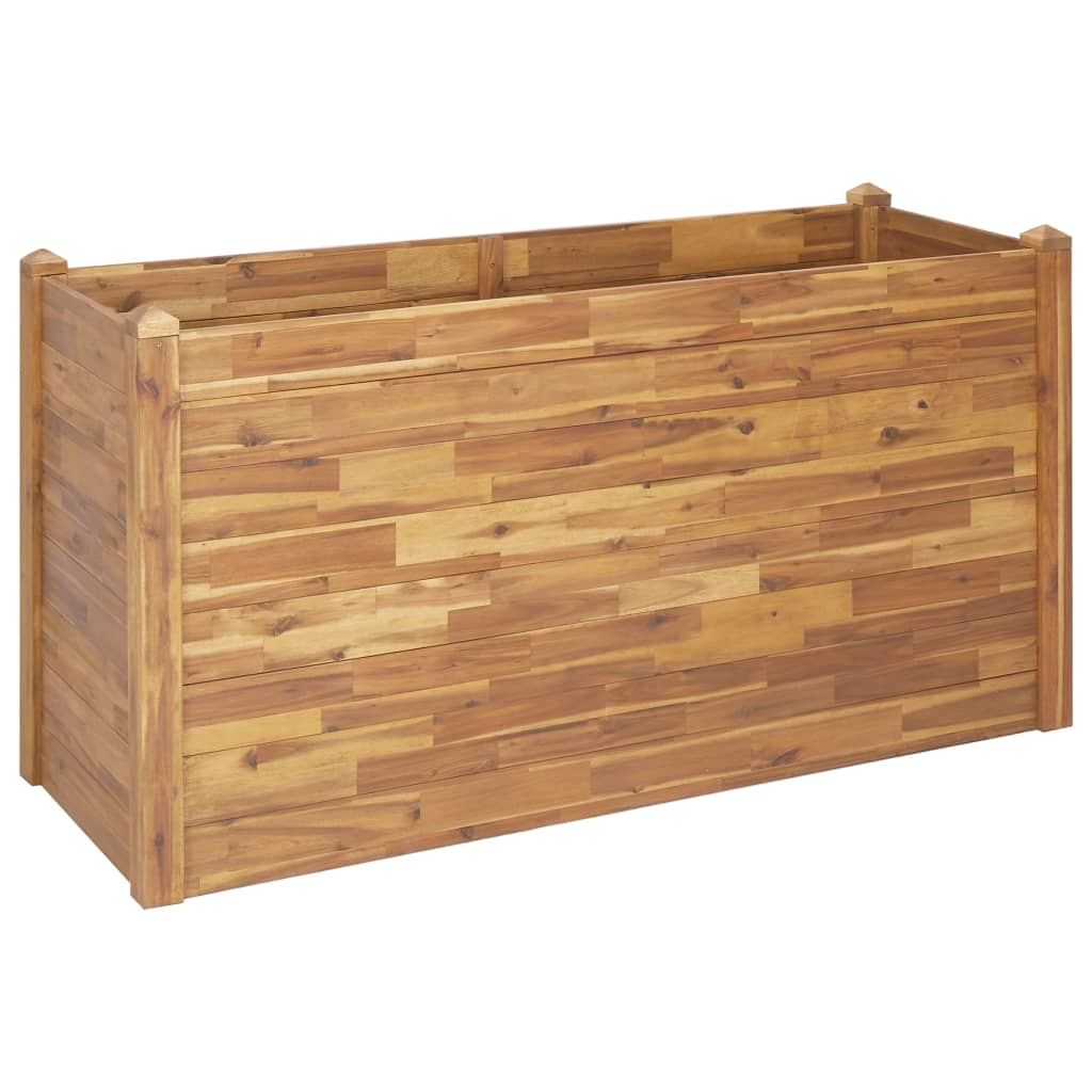 vidaXL Planter Flower Plant Box for Outdoor Patio Garden Solid Wood Acacia