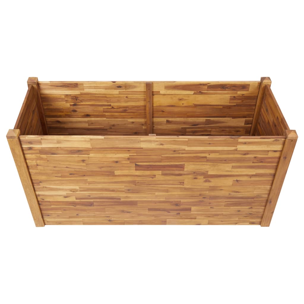 vidaXL Planter Flower Plant Box for Outdoor Patio Garden Solid Wood Acacia