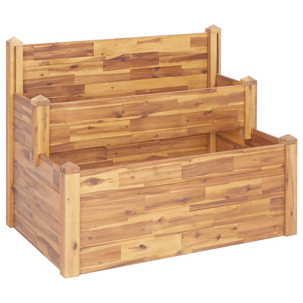 vidaXL Planter Flower Plant Box for Outdoor Patio Garden Solid Wood Acacia