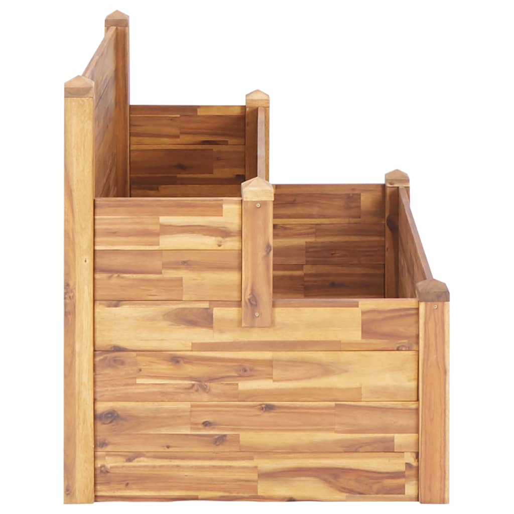 vidaXL Planter Flower Plant Box for Outdoor Patio Garden Solid Wood Acacia