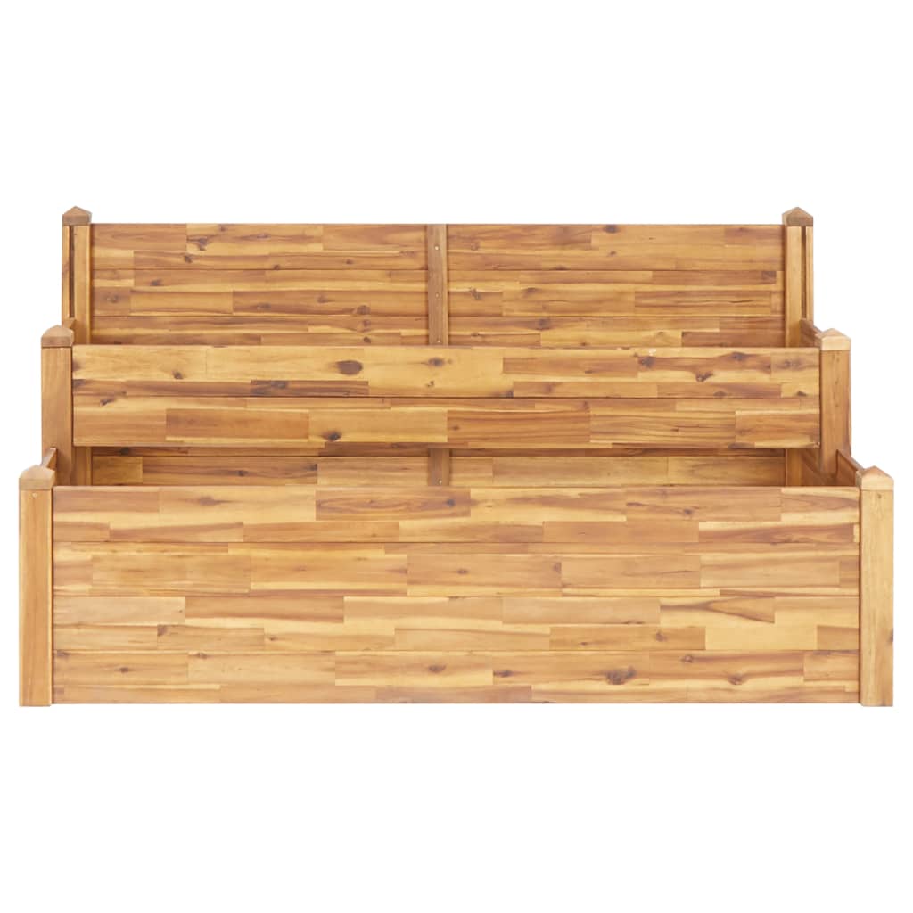 vidaXL Planter Flower Plant Box for Outdoor Patio Garden Solid Wood Acacia