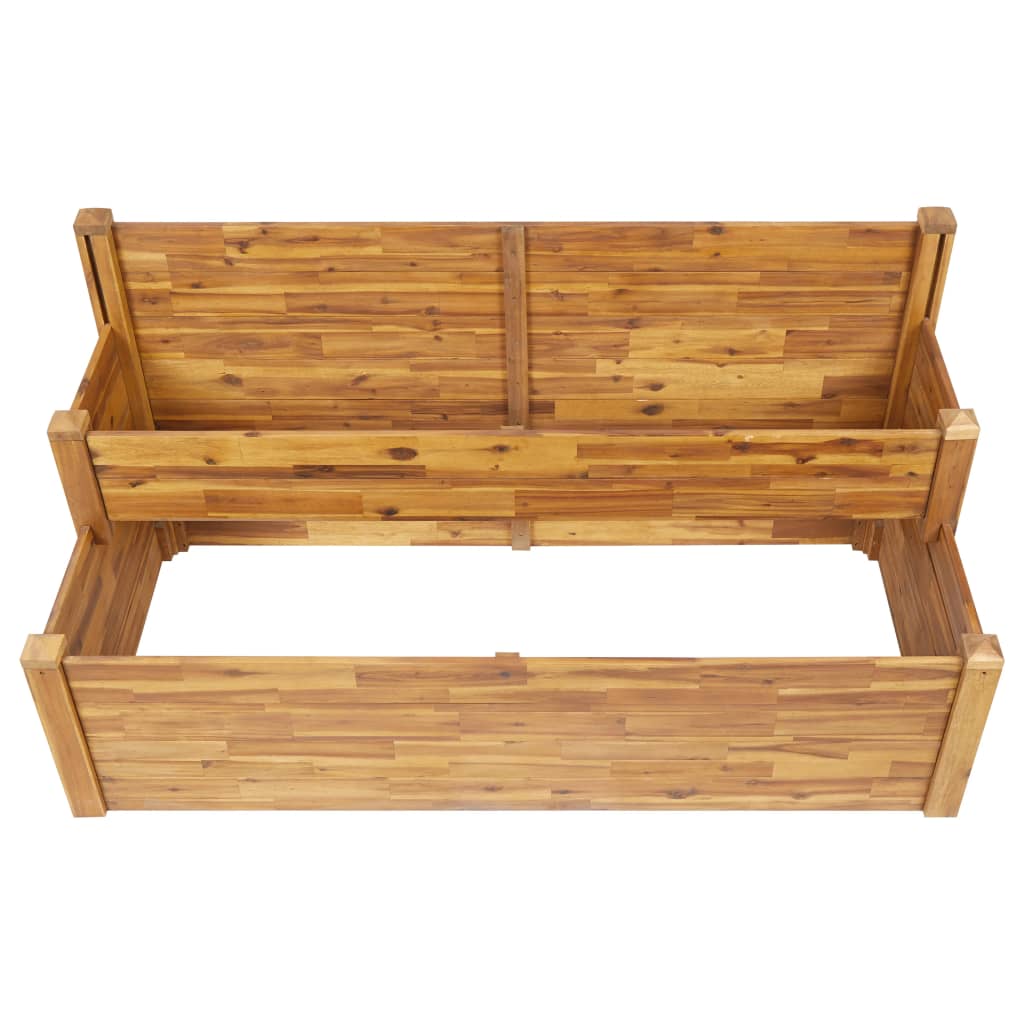 vidaXL Planter Flower Plant Box for Outdoor Patio Garden Solid Wood Acacia