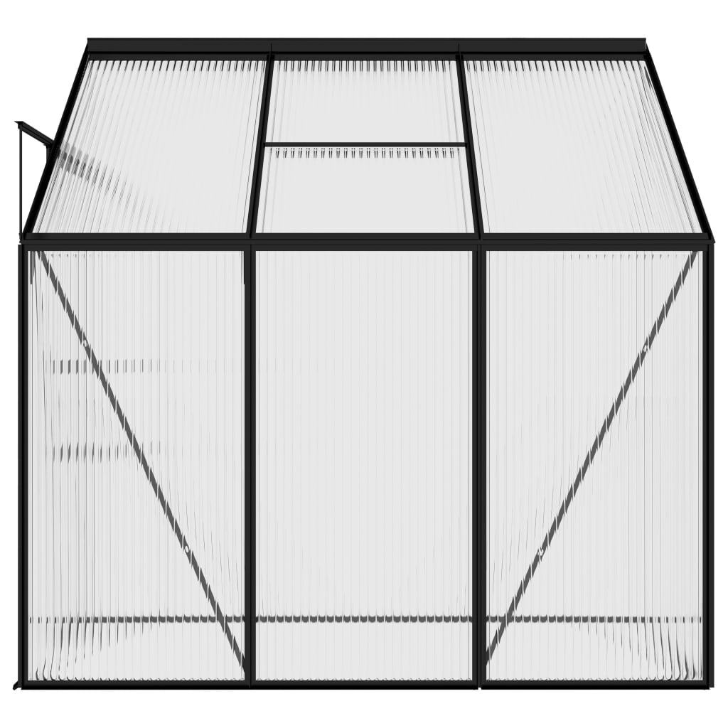 vidaXL Greenhouse Anthracite Aluminum Conservatory Plant House Multi Sizes