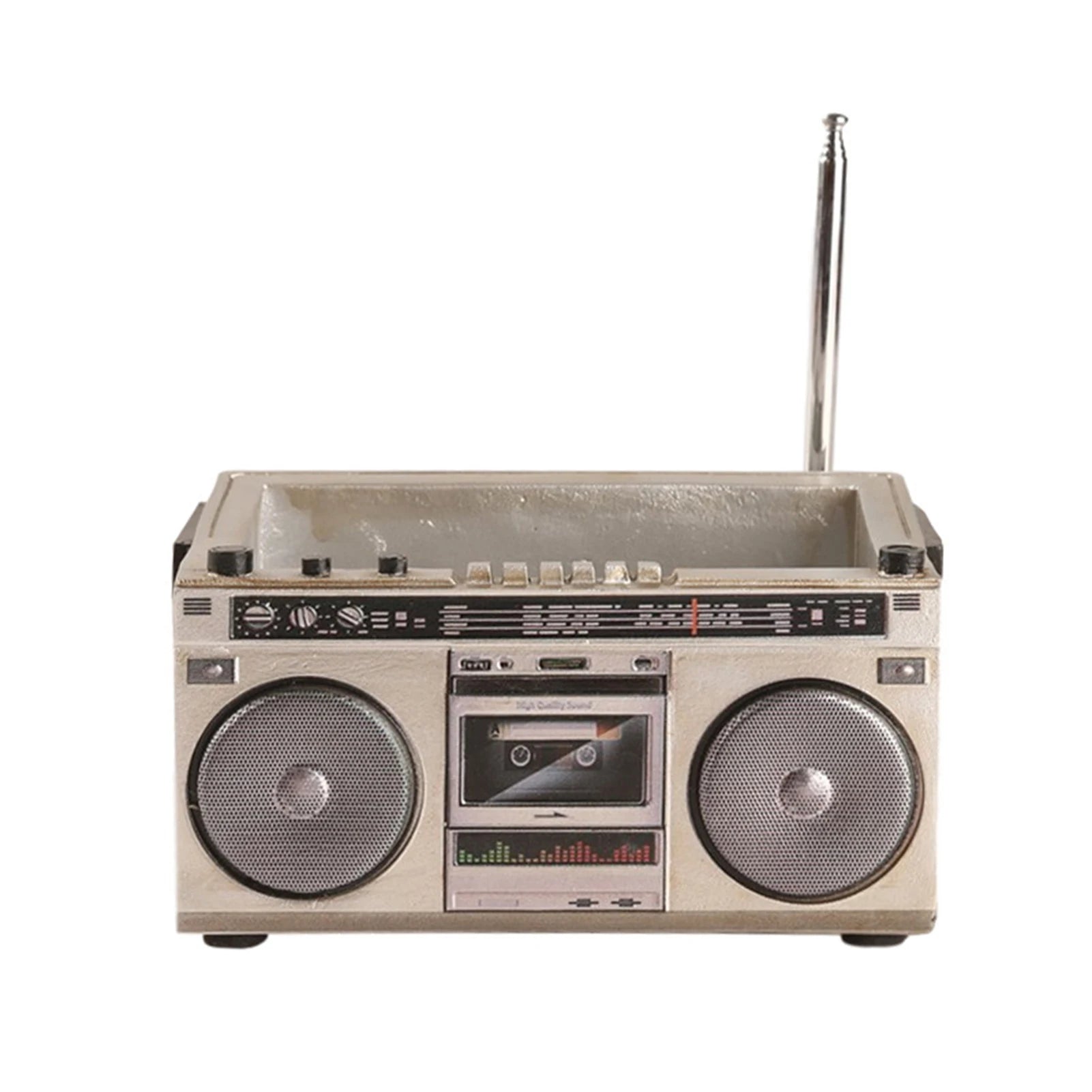 Innovative Flower Pot Retro Radio-Shaped Multi-functional Planter Home Decoration Garden Desktop Classic Ornament for Succulent