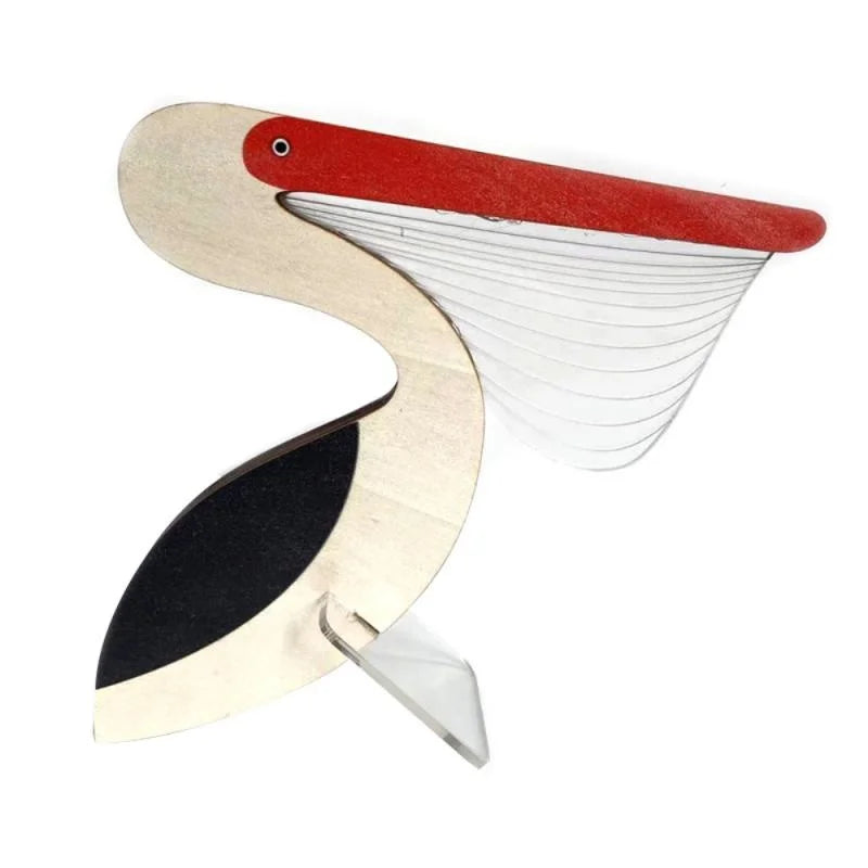 Creative Home Decorate Animal Luminous Ornaments Wood Acrylic Art Table Ornaments Pelican Sirius Whale Toucan Room Decor