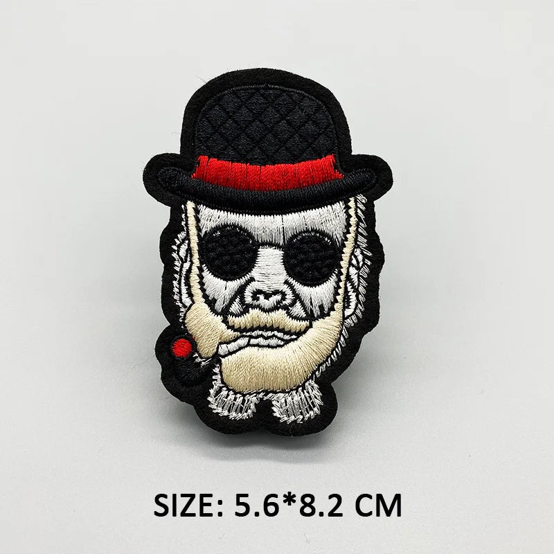 African Girl Patch Black head singer Embroidered Patches For Clothing Iron on Patches Badges DIY Decoration Clothes Stickers