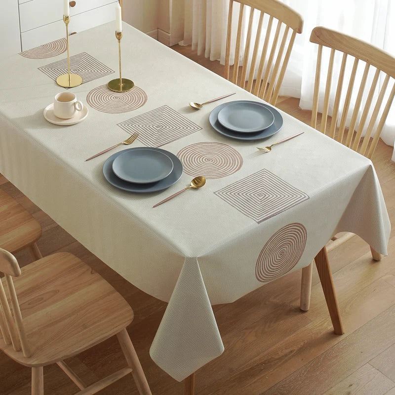 Mandala Series Printed Tablecloth Anti-scalding Thickened Rectangular Home Party Dining Room Furnishings