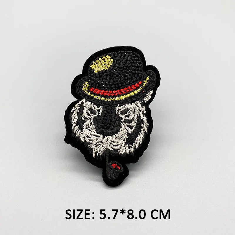 African Girl Patch Black head singer Embroidered Patches For Clothing Iron on Patches Badges DIY Decoration Clothes Stickers