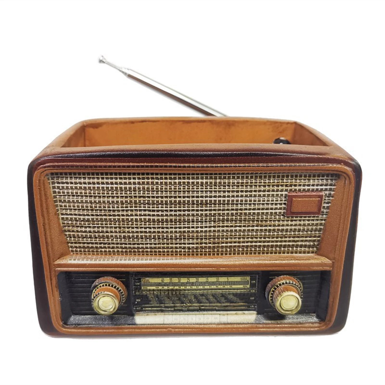 Innovative Flower Pot Retro Radio-Shaped Multi-functional Planter Home Decoration Garden Desktop Classic Ornament for Succulent