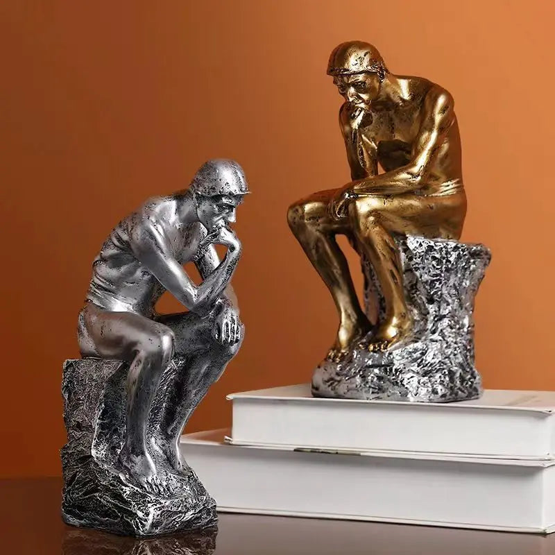Nordic Thinker Character Ornaments Decor Advanced Intelligent Ancient Greek Abstract Retro Huamn Statues Home Table Accessoriess