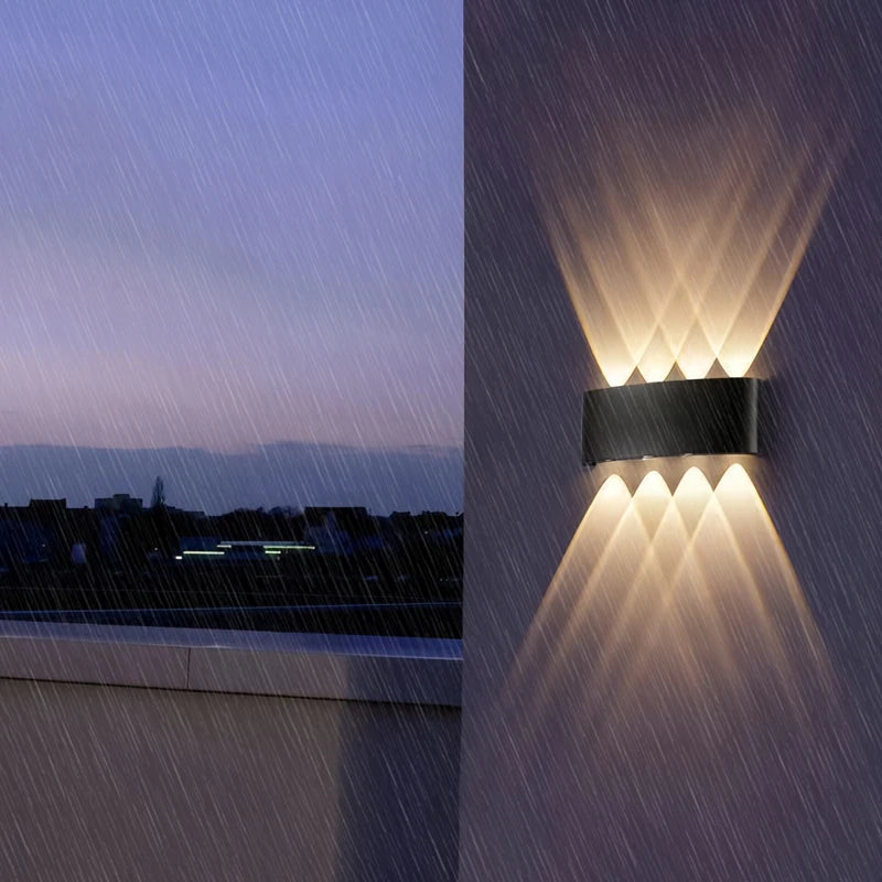Waterproof 6W 10W indoor outdoor Led Wall Lamp modern ABS Home Furnishing decoration lighting Led Garden Porch Light AC85V-220V