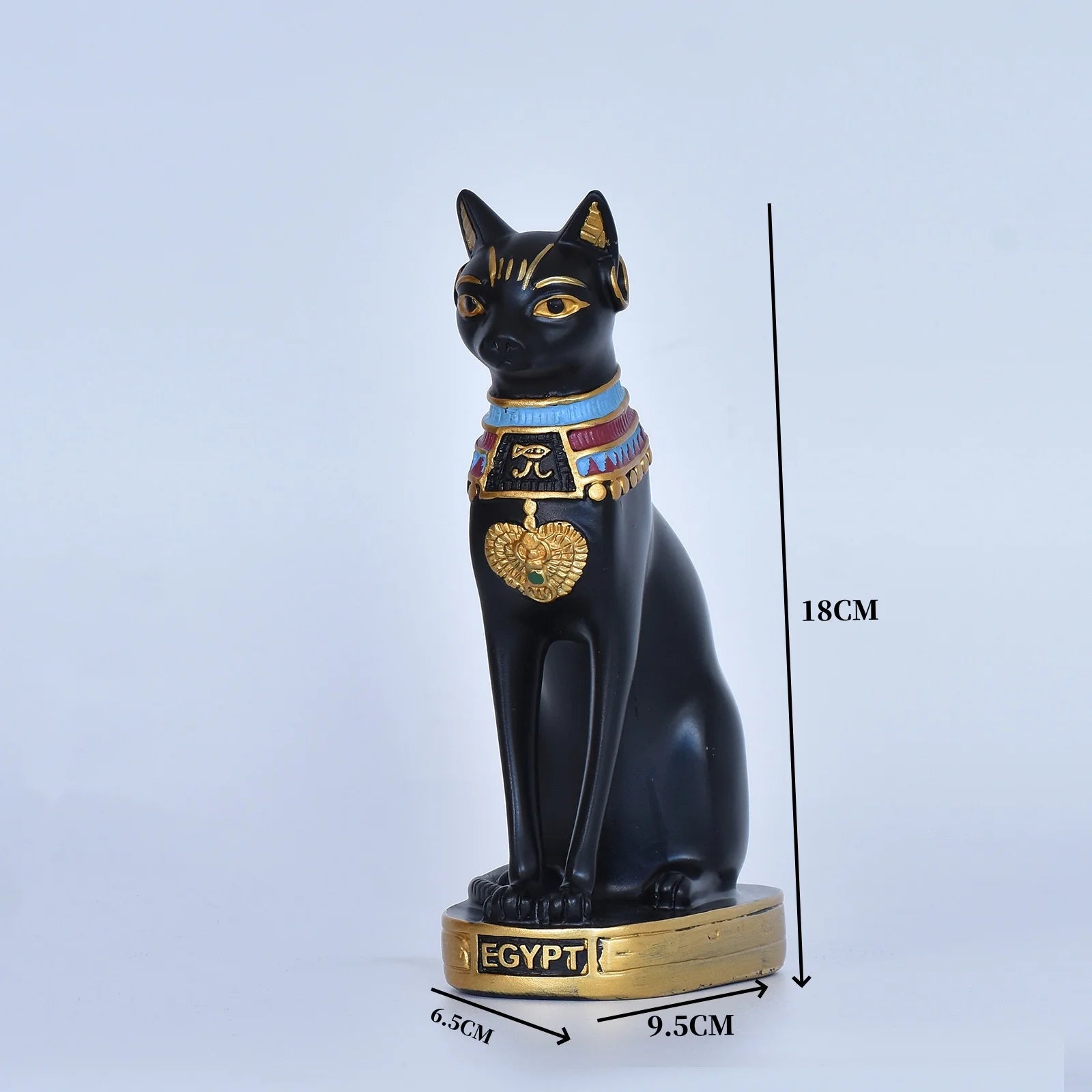 1PC Mini Cat Statue Decoration Egyptian Cat Statue Decoration Retro Cat Goddess Statue Home Garden Animal Decoration