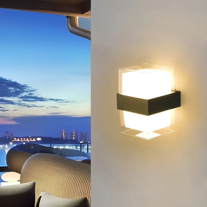Waterproof 6W 10W indoor outdoor Led Wall Lamp modern ABS Home Furnishing decoration lighting Led Garden Porch Light AC85V-220V