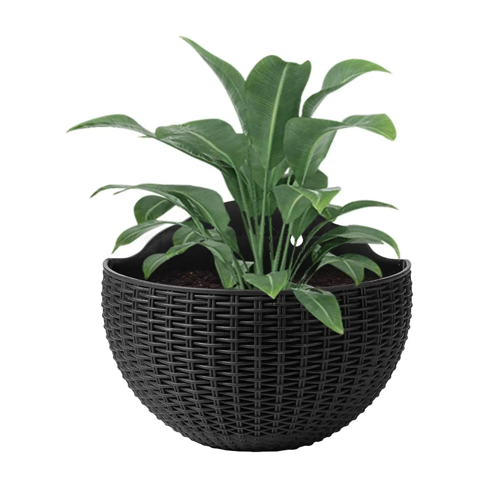 Flower Pot Exquisite Wall-mounted Plastic Wall Hanging Basket Flowerpot for Outdoor Garden Balcony Planter Bucket Home Decor