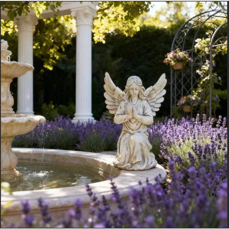 Garden Decoration Ornaments Creative Soft Furnishings Religious Angels Nordic Resin Crafts Gifts Home Furnishings