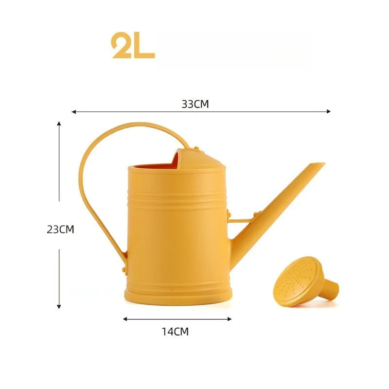 2L Watering Can with Long Spout for Indoor Plant Care Garden Use and Balcony Gardening Home Furnishings