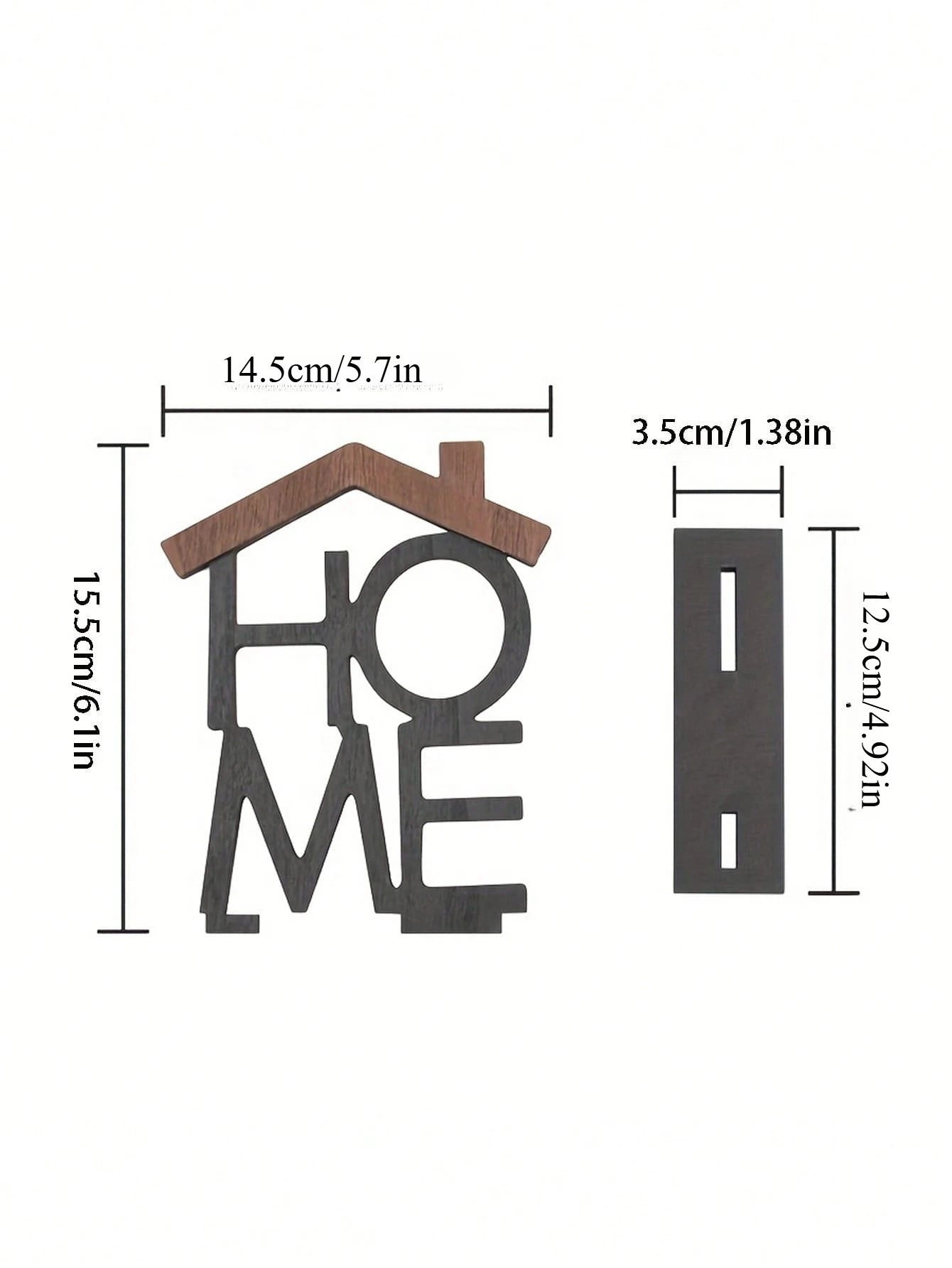 Wooden Home Letter Table Decor, Creative Hollow Home Sign Wooden Craft Ornament for Living Room Desktop Shelf Decor Shelf Decor
