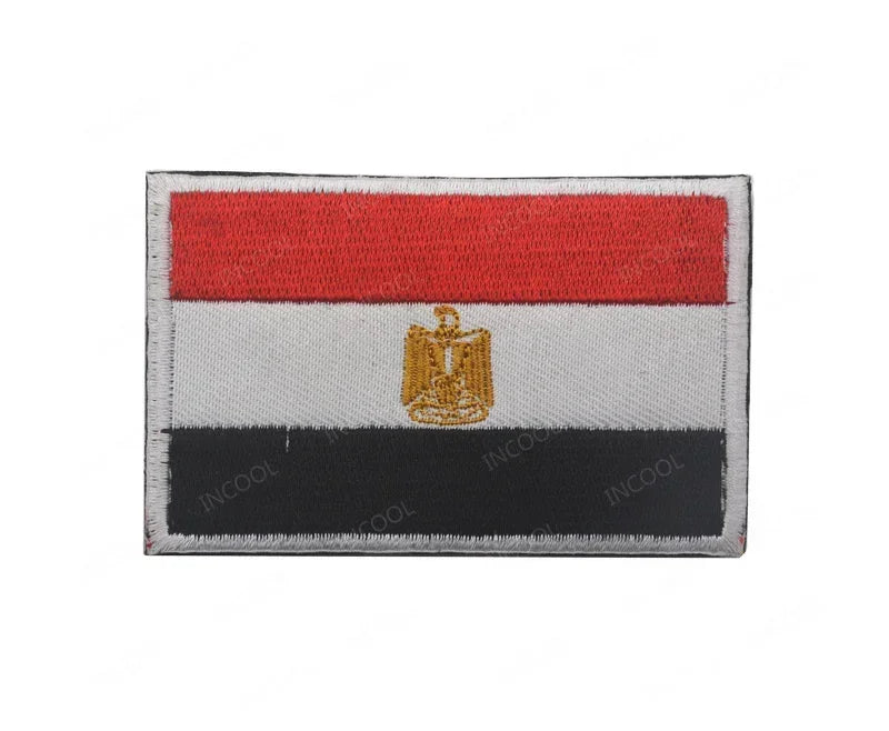 Africa National Flag Embroidered Patches Nigeria South Africa Morocco Eswatini Mauritius Armband Appliques Shoulder Flags Badges
