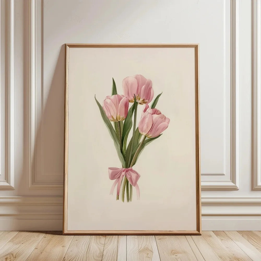 1 Frameless Retro Floral Print,Unique Creative Aesthetic Decor,Spring Decor Painting,Minimalist Wall Art,Living Room Bedroom Art