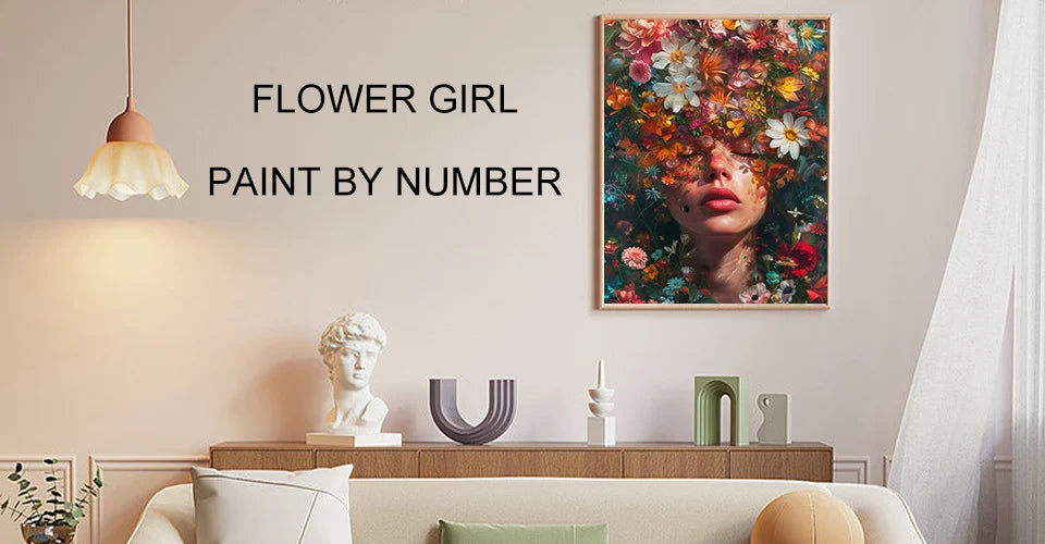 African Woman Paint By Numbers HandPainted Kit On Canvas DIY Oil Painting Set Pictures By Number Home Decoration Wall Art Gift