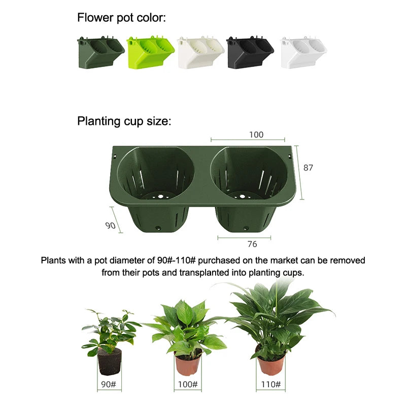 Wall Planter Flower Pot Hanging Vertical Garden Suculent Outdoor Flowerpoter Home Decor Gardening Gadgets Accessories Basket