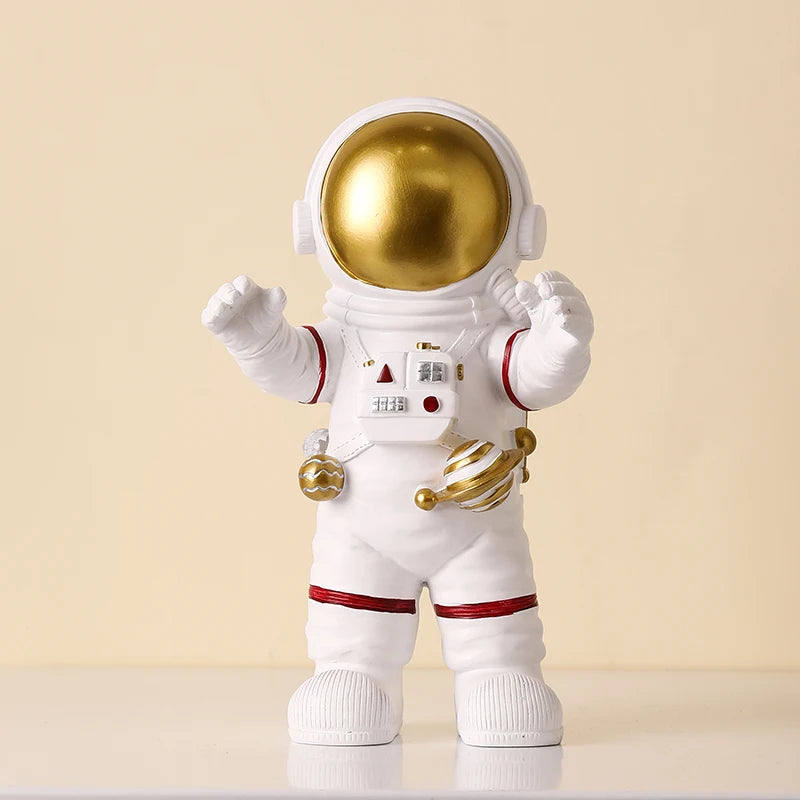 Nordic Modern Astronaut Miniature Figurines Resin Craft Home Fairy Garden Desk Decoration Furnishing Articles Room Accessories