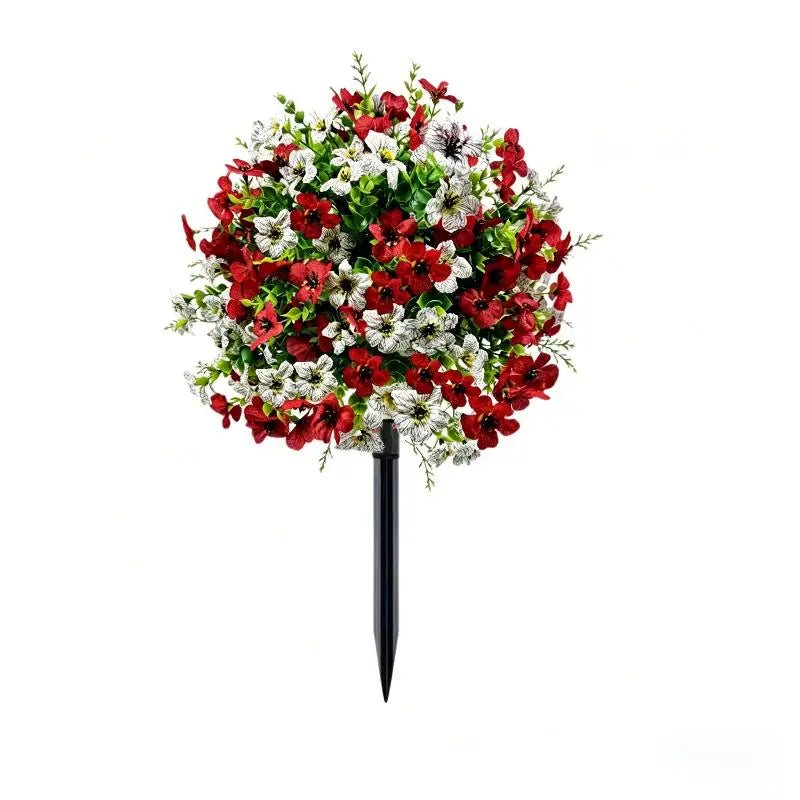 Artificial Flower,Artificial Petunias With Ground Stake, 18
