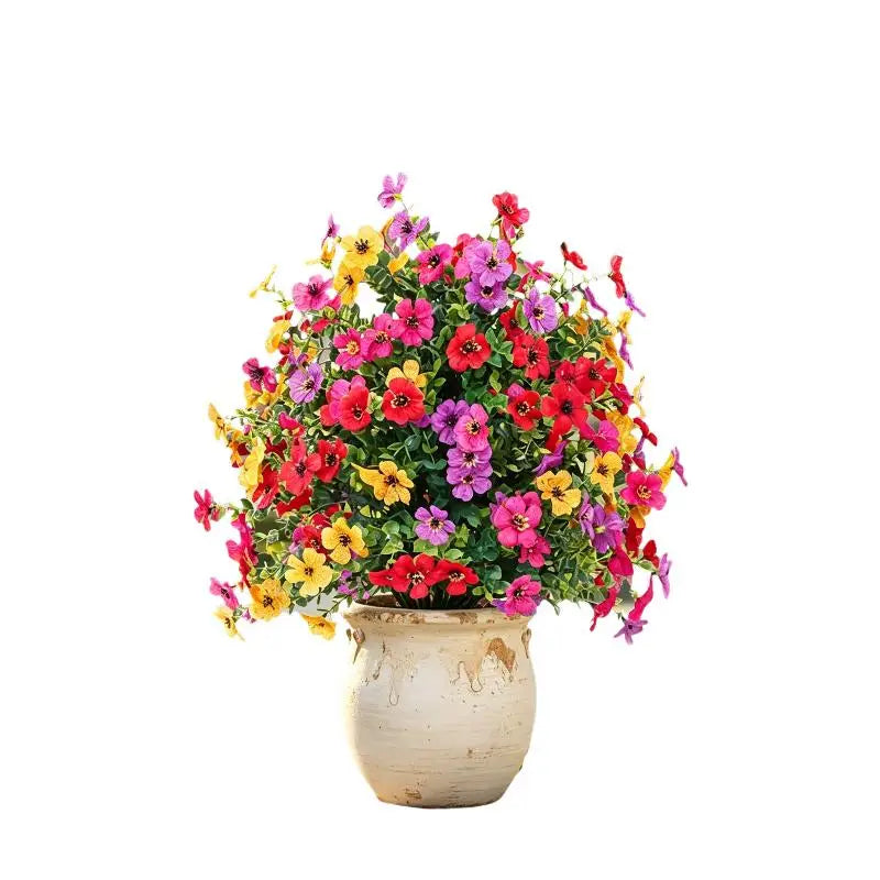 Artificial Flower,Artificial Petunias With Ground Stake, 18