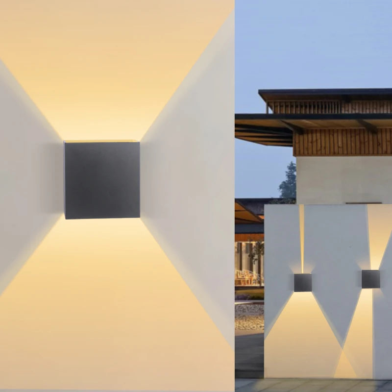 Waterproof 6W 10W indoor outdoor Led Wall Lamp modern ABS Home Furnishing decoration lighting Led Garden Porch Light AC85V-220V