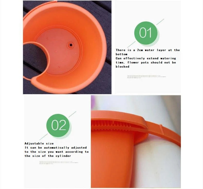 Hanging Flower Pot Creative Basket Storage Gutter Downspout Flowerpot Indoor Useful Railing Hanging Planter Plastic Flower Pot