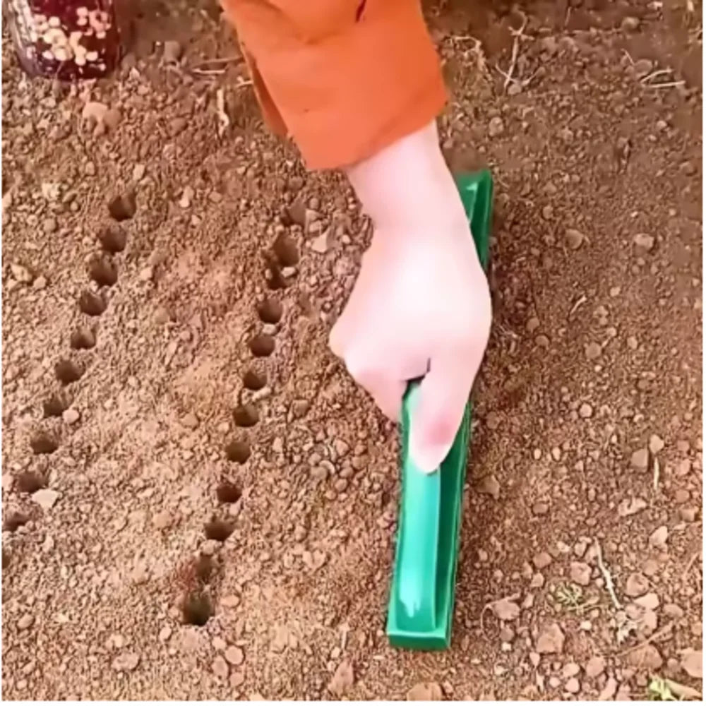 Gardening Seed Planter Manual Seed Spacing Planter 12-Hole Seed Spacer and Seeder Tool Flower Planter Seeding Hole Sowing Tool