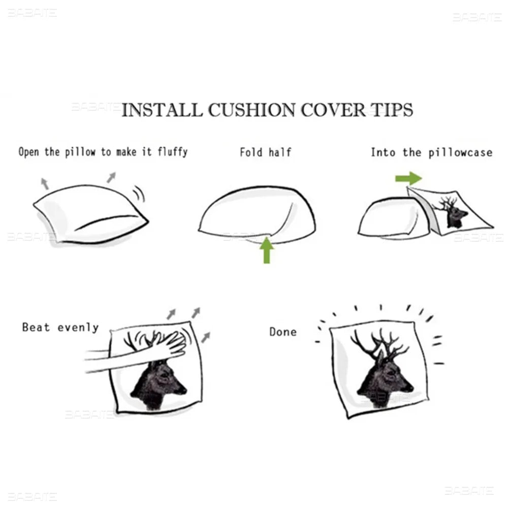 Cute Teddy Bear Happy Pillow Gifts Home Office Furnishings Bedroom Sofa Car Cushion Cover Case 45x45cm