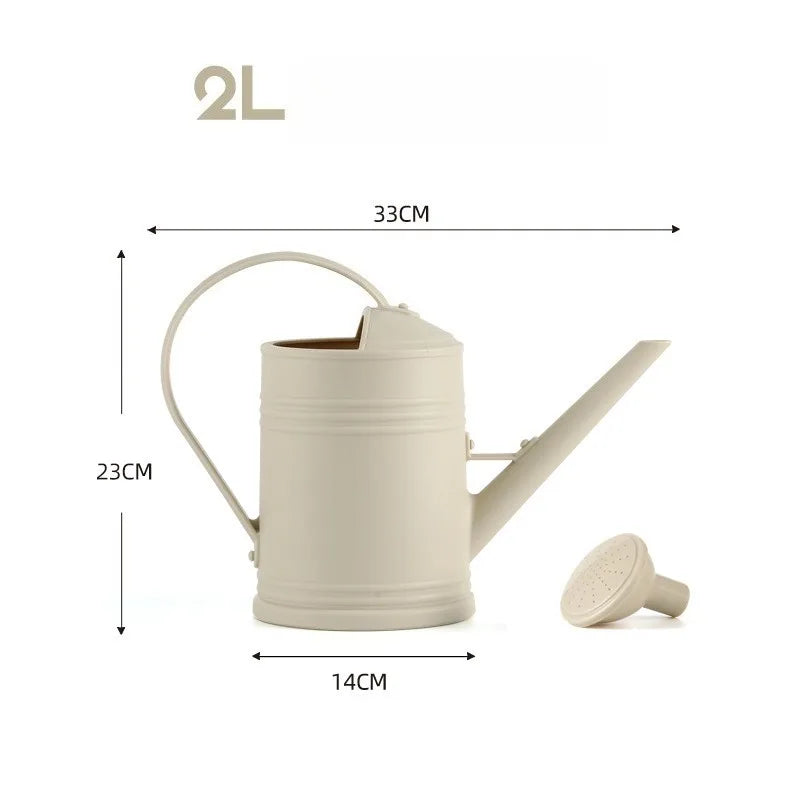 2L Watering Can with Long Spout for Indoor Plant Care Garden Use and Balcony Gardening Home Furnishings