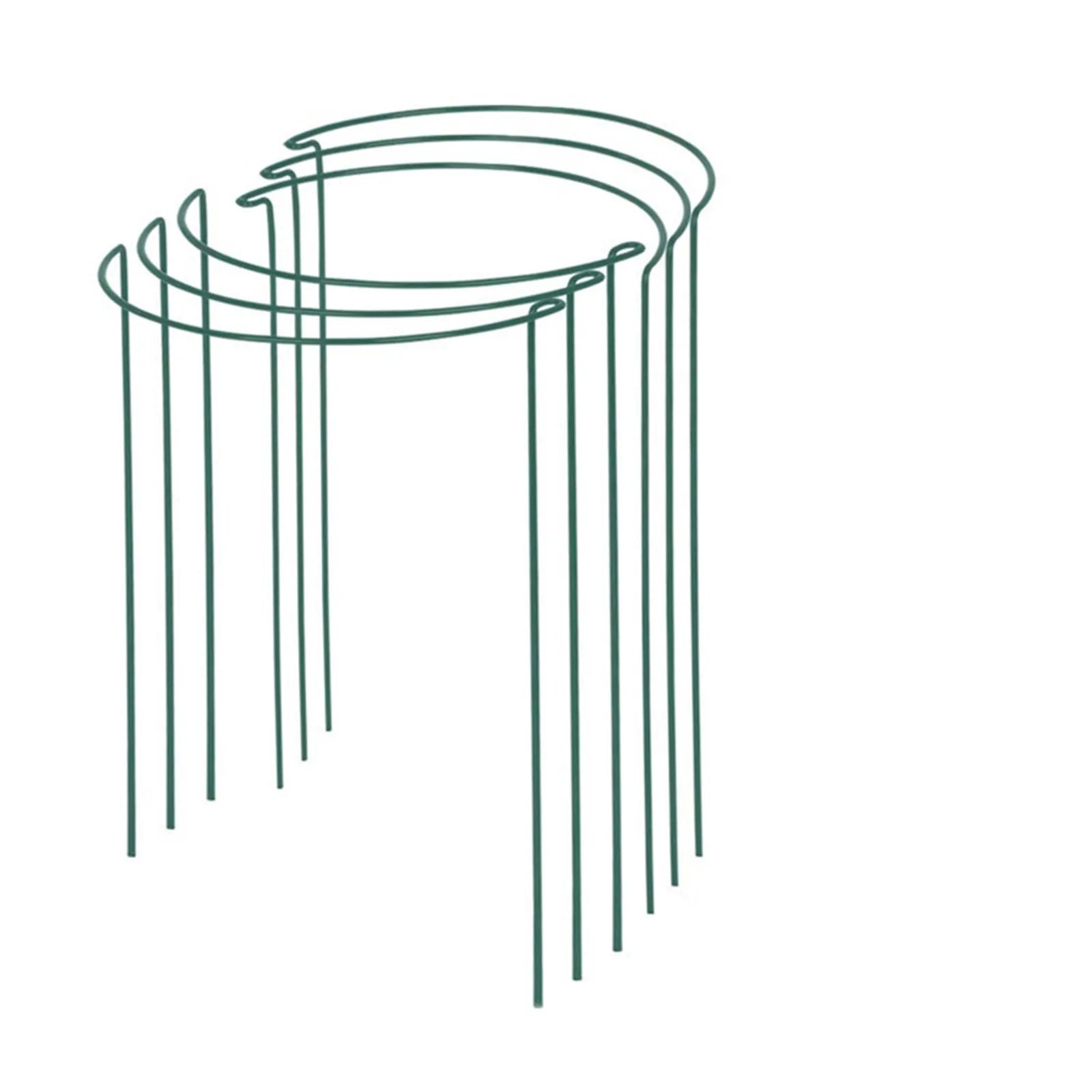 6pcs Plant Support Stake Metal Ring Cage for Vegetable Growing Adjustable Stand Support For Flowers Plants Home Gardening Tools
