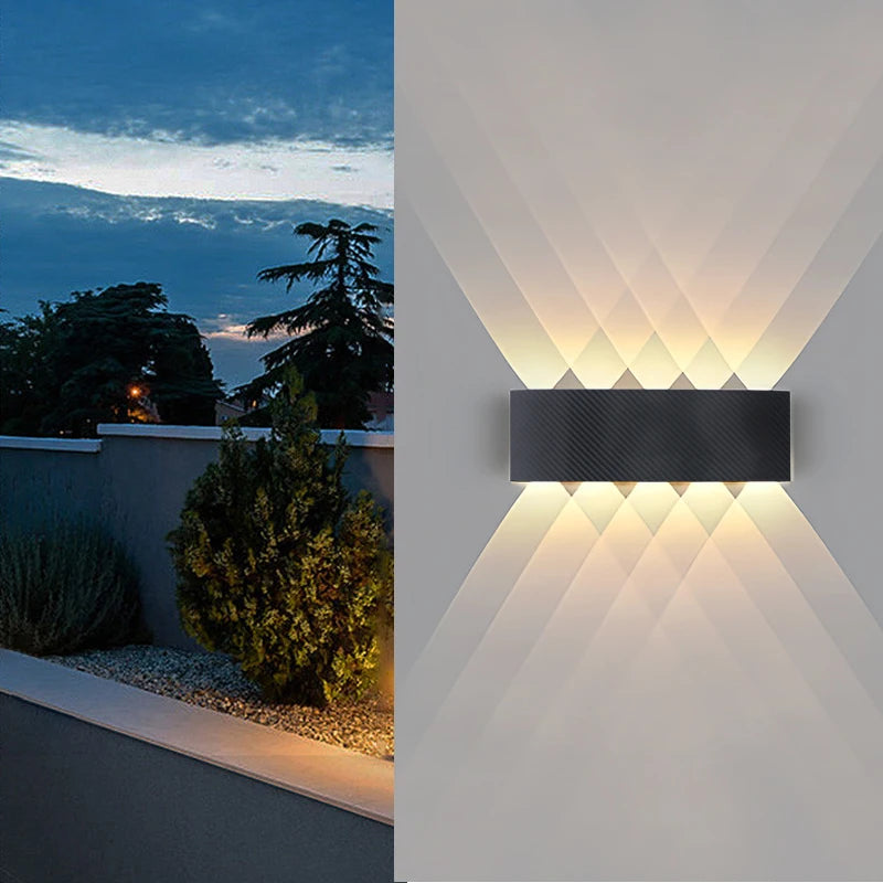 Waterproof 6W 10W indoor outdoor Led Wall Lamp modern ABS Home Furnishing decoration lighting Led Garden Porch Light AC85V-220V